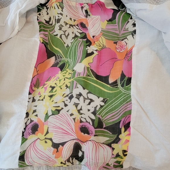 VTG Gray Tweed Single Breasted Blazer Sz 12 Silk Blend Colorful Trim Corporate - Picture 10 of 12